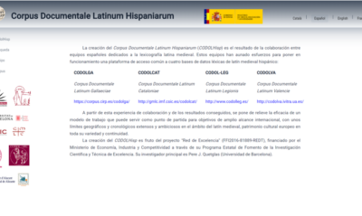 CODOLHisp (2). Corpus Documentale Latinum Hispaniarum