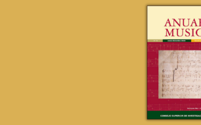 Nueva publicación: Anuario Musical, n.º 78 (2023)